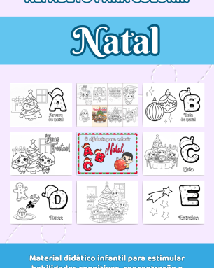 001 - ALFABETO NATAL PARA COLORiR